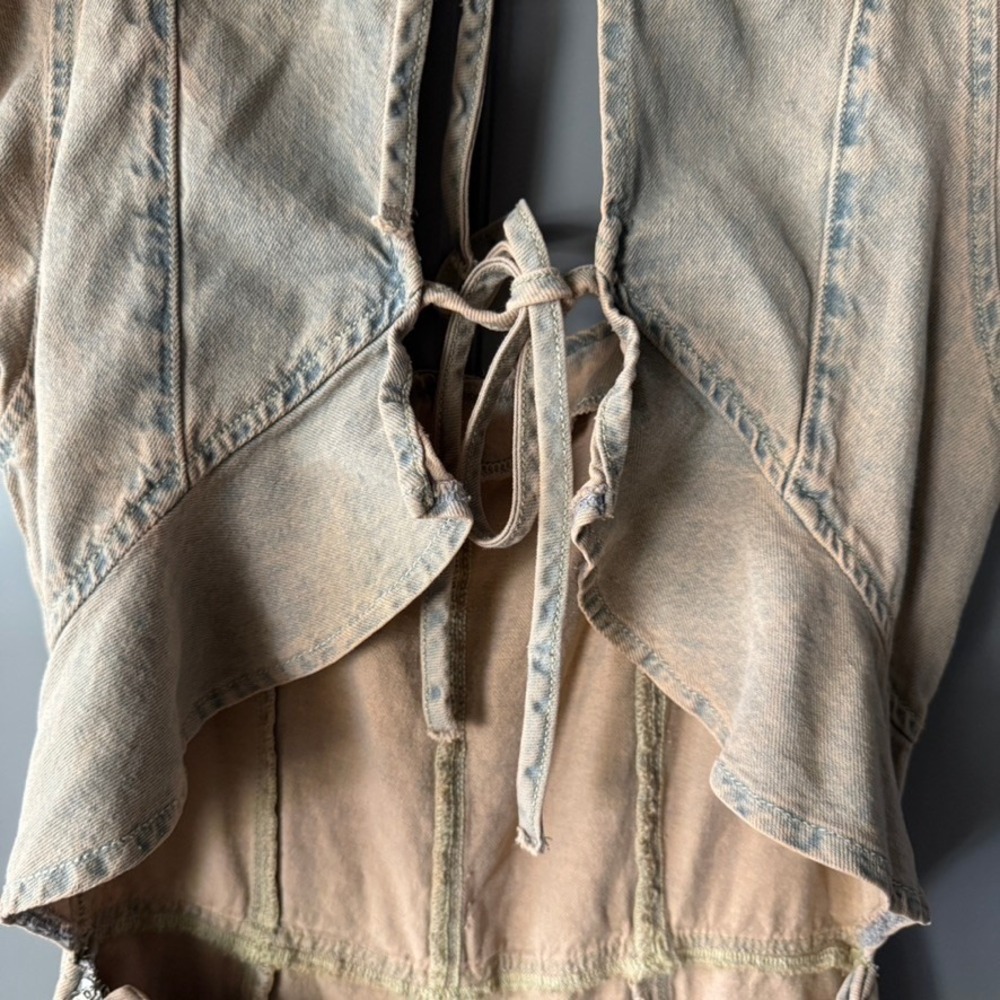 Stylish Tan Jumpsuit - Picture 14 of 14